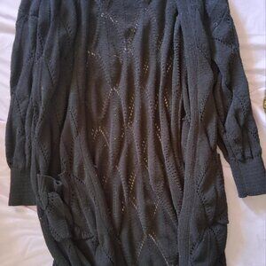 NoBo Knit Long Sweater, L, Blue